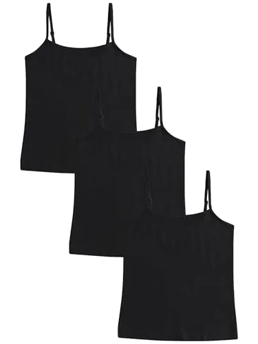 Produktbild NEXT Mädchen Trägertops 3er-Pack Schwarz 15-16 Jahre