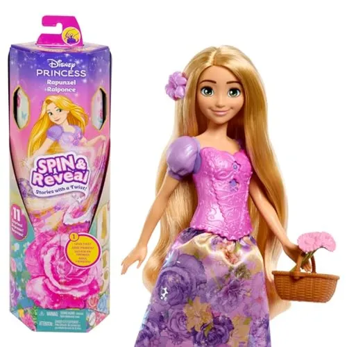 MATTEL Puppe Disney Princess Spin and Reveal Rapunzel | 0194735239689 | HTV86