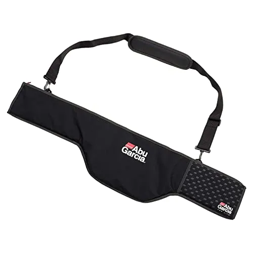Abu Garcia 1530850 Ruten Sleeve Futteral, Schwarz - Angelrutentaschen mit optimalem Schutz durch Polsterung, verstellbarem Schultergurt und starkem Reißverschluss für verschiedene Rutenlängen.