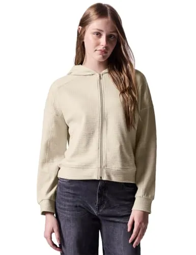 Street One Studio Kurze Sweatjacke - Funktionsjacke mit Kapuze, Reißverschluss und seitlichen Taschen, aus hochwertigem Baumwollmix mit Stretchanteil für optimalen Tragekomfort.