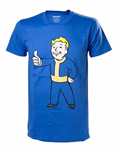 Fallout 4 T-Shirt -S- Boy Approves, blau