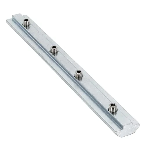 SCHMIDT systemprofile 10x Profilverbinder Nut 8 180mm - Stütze, ideal zur stirnseitigen Verbindung von Aluminium-Profilen mit einfacher Montage und robustem Kohlenstoffstahl.