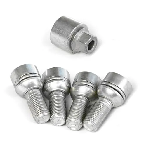 Skoda 000071597E Felgenschloß Radsicherung Radschrauben Sicherheitsradschrauben Radsicherungsschrauben M14x1.5x35.5 diebstahlhemmend *** Codierung zufällig! ***