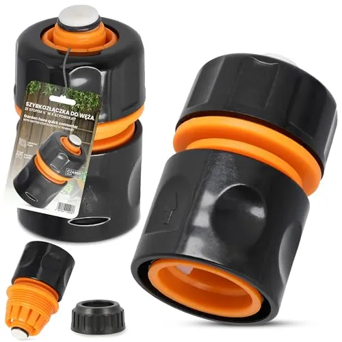 Instalguru Gartenschlauch Schnellkupplung 3/4'' Wasserstop Schlauchverbinder Schlauchkupplung Schnellanschluss Verbinder Adapter Kupplung Verbindungsadapter Bewässerungssystem Schlauchverlängerung