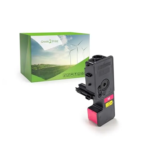 Green2Print Toner Magenta für Kyocera TK-5230M - Sonstiges Druckerzubehör, umweltfreundlicher Recycling-Toner mit bis zu 2200 Seiten Reichweite und hoher Zuverlässigkeit dank hochwertiger Microchips.