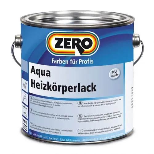 Zero Aqua Heizkörperlack - 2,5 Liter 820209010 von Zero