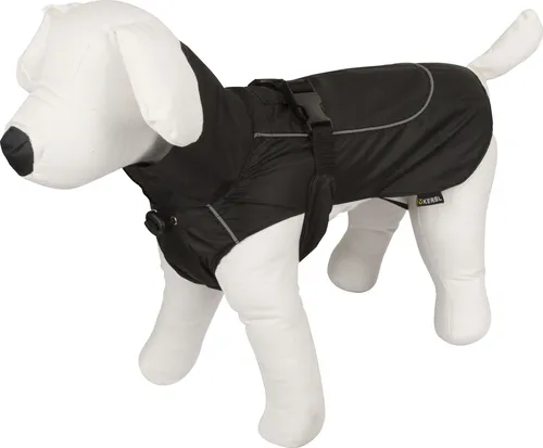 Kerbl Hundemantel Hunde-Regenmantel Forks schwarz M, 40cm; 80624