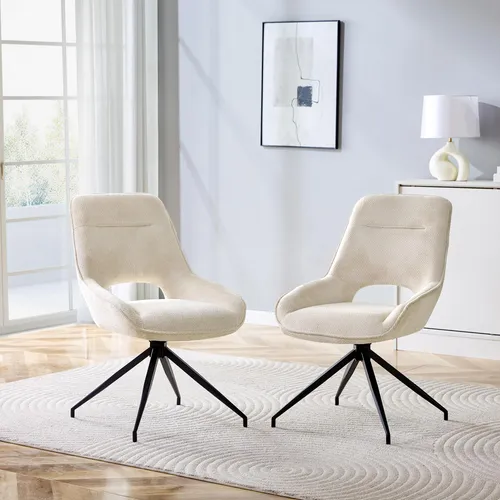 MODFU 2er-Set Barhocker Drehstuhl mit 360° Drehung