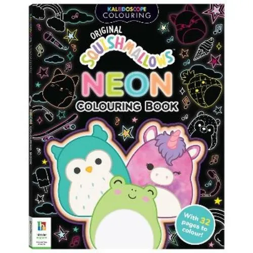 Hinkler Pty Ltd Kaleidoscope Squishmallows Neon Colouring Book (Taschenbuch)