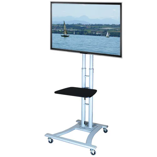 LCD-TV-Rollständer silbergrau bis 50kg (27