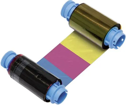 Evolis Farbband für Kartendrucker - Schwarz, Cyan, Magenta, Gelb - Zubehör für Bürotechnik, Original Farbband für brillante Druckergebnisse und hohe Druckqualität bei Kartendruckern.