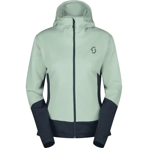 Scott Damen Defined Mid Zip Jacke, fresh green-dark blue, S