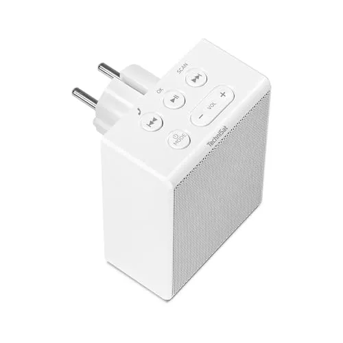 TechniSat VIOLA Steckdosenradio - Kompaktes UKW-Radio mit Bluetooth - Radios: Kompaktes UKW-Radio mit integrierter Freisprecheinrichtung und Bluetooth 5.3 für flexiblen Musikgenuss direkt vom Smartphone.