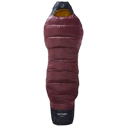 Nordisk Oscar -2° Curve Schlafsack L schwarz/rot