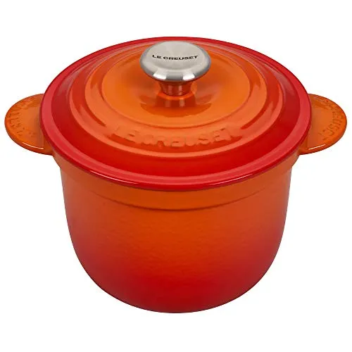 Le Creuset 2 L Topf mit Deckel Ø 18 cm - Orange - Koch- & Suppentöpfe, hochwertiger Gusseisentopf mit exzellenter Wärmespeicherung und leuchtender Farbgebung für stilvolles Kochen.