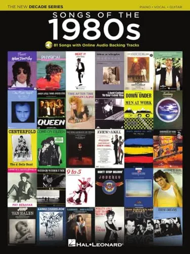 Songs of the 1980s: The New Decade Series with Online Play-Along Backing Tracks: Piano-vocal-guitar