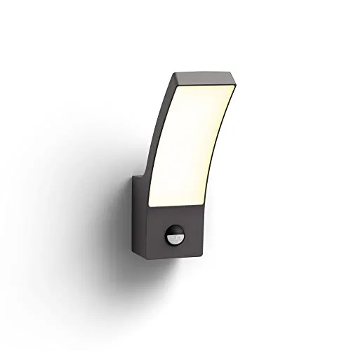 Philips Arcade LED Lampe 1100 lm - Wetterfeste Lampe mit IP44, ideal für den Außenbereich und sorgt für helles Licht, perfekt für Garten und Terrasse.