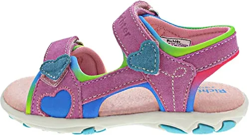 Richter Kinderschuhe Dora Sandale, Rosette Multic Light, 35 EU