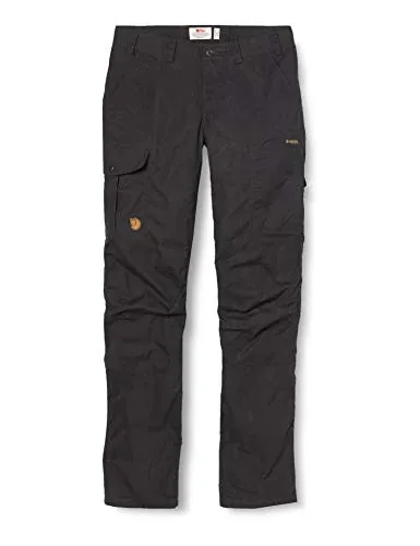 Fjällräven Karla Pro Hose - Damen Trekkinghose in Dunkelgrau, Größe XL - Strapazierfähige Wanderhose mit technischem Schnitt für optimale Bewegungsfreiheit, wasser- und windabweisend, ideal für abenteuerliche Outdoor-Aktivitäten.