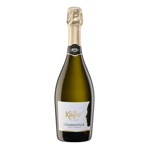 Käfer Chardonnay Sekt Brut (6 x 0,75l) - Weine – Exzellenter Chardonnay Sekt mit floralen Noten, perfekt für Empfänge und besondere Anlässe, aus Deutschland und im Brut-Stil.