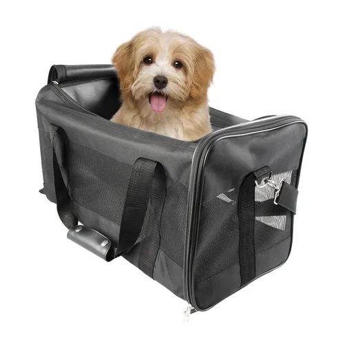 Duvoplus Tier Transporttasche für Hunde und Katzen