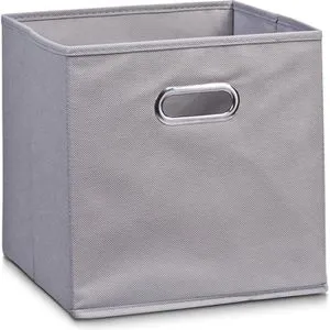 Zeller Aufbewahrungskorb 14110, 32L, 32 x 32 x 32 cm, Stoff, grau