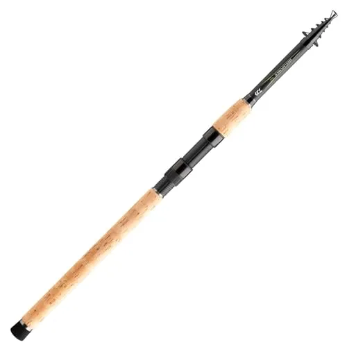 DAIWA Megaforce Tele 3,9m 40-90g - Angelruten: Ideale Reiserute mit hochwertigem HMC+ Kohlefaserblank für optimale Wurfperformance und kompakte Transportlänge von nur 115 cm.