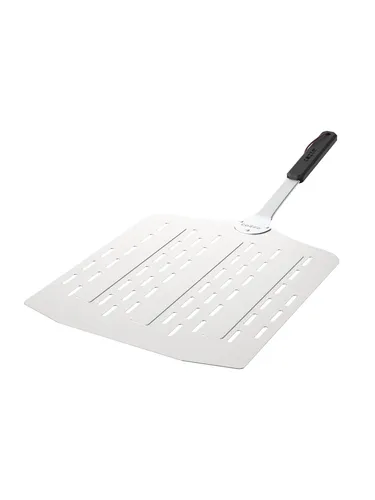 Leichter Pizzaspachtel mit Löchern 75 x 40 cm aus Aluminium von cozze