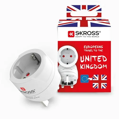 Skross Schutzkontakt Steckeradapter mehrfarbig One Size