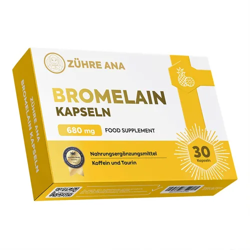 Bromelain Kapseln – 680 mg Natürliches Enzym aus Ananas