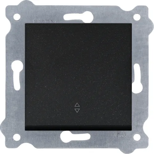 Schwarzmetallischer Miniaturschalter 209/14E EXEN