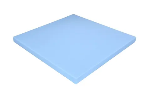 Heiro Auflagekissen Schaumstoff Kissen Blau 50cm x 50cm x 3cm RG 35/50 fest