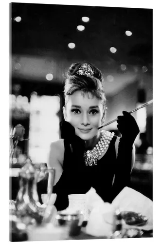 Posterlounge Wandbild Audrey Hepburn in Breakfast at Tiffany's, Celebrity Collection, erhältlich als Poster, Leinwandbild, Wandsticker oder Acrylglasbild