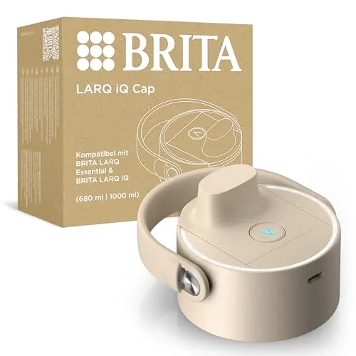 BRITA LARQ iQ Cap beige – Digitaler Deckel für Trinkflaschen mit Hydration Tracking - Verbessere dein Trinkverhalten mit der BRITA LARQ iQ Cap. Mit selbstreinigender UV-C-Technologie und Hydration Tracking über die App, ist sie ideal für unterwegs. Kompatibel mit BRITA LARQ Flaschen – für frisches Wasser jederzeit.