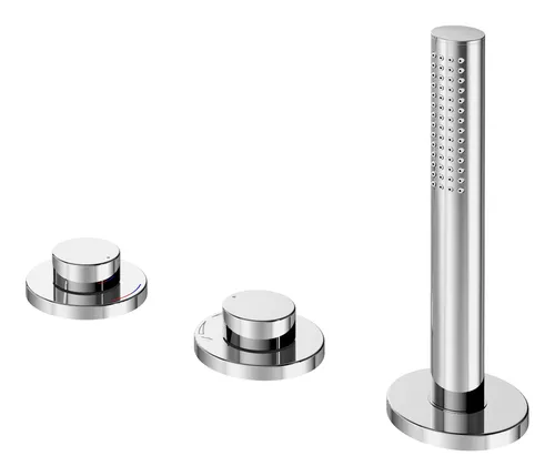 Edition 400 Wannenmischer DN15 3-Loch verchromt - Eleganter 3-Loch Wannenmischer aus verchromtem Messing, ausgestattet mit Keramikventil für präzise Temperatur- und Mengenregulierung. Ideal für stilvolle Badezimmer.