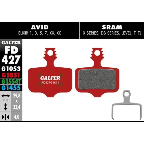 GALFER Bremsbeläge Disc Advanced für SRAM/Avid SR-006
