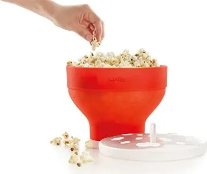 Lékué Mikrowellen-Popcornbehälter rot von Lékué
