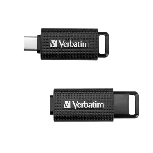 Verbatim Store n Go USB-C Stick - 128 GB, ultraschnelle Datenübertragung bis zu 100 MB/s, perfekt für Smartphone und Laptop, kompakt und tragbar