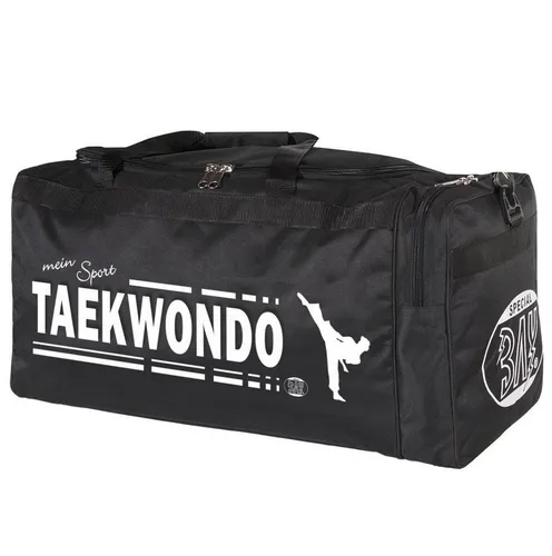 BAY-Sports Sporttasche für Taekwondo - 70 cm schwarz - Sporttasche aus 100% Polyester, ideal für Taekwondo-Ausrüstung, robust und langlebig, perfekt für Sportler ab 8 Jahren.