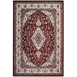 Obsession Teppich Isfahan 740 - Rechteckiger Orient-Teppich in Rot - Teppich in orientalischem Design, ideal für Wohnzimmer und Schlafzimmer, fußbodenheizungsgeeignet und pflegeleicht, Maße: 160 x 230 cm, Höhe: 11 mm.