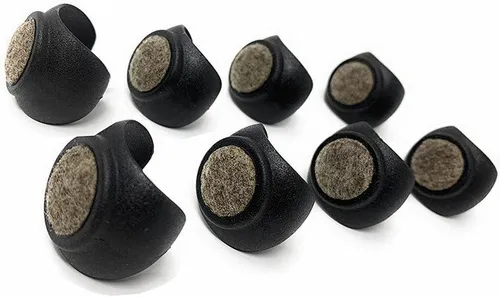 Design61 Filzgleiter 8x für Freischwinger Stuhlgleiter Ø 21-24 mm Möbelgleiter