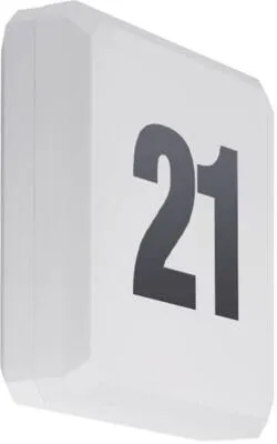 Fluolite Hausnummerleuchte Quadro mit LED 7 Watt