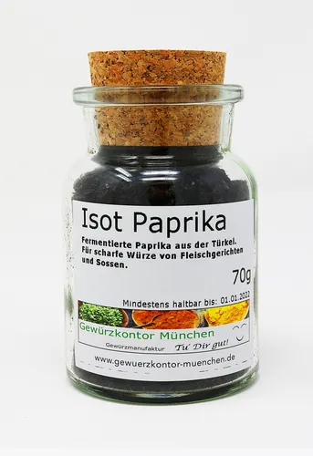 ISOT Paprika, ISOT biber, URFA biber 70g im Glas Gewürzkontor München