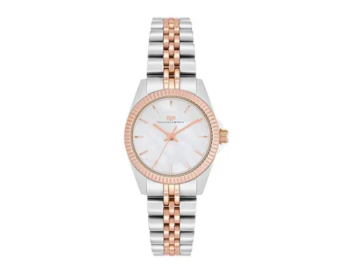 Rhodenwald & Söhne Damen Uhr analog mit Quarzwerk - Elegante Armbanduhr für Damen mit hochwertigem Japan Quarzwerk, bicolor Edelstahl-Gehäuse und wasserdicht bis 5 ATM. Ideal für jeden Anlass!