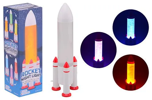 Johntoy Raketen-Nachtlampe mit USB-Anschluss