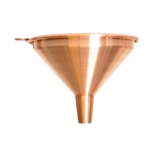 CopperGarden® Kupfertrichter XL - ø 20 cm - Universal-Kochtöpfe: Antibakterieller Kupfertrichter schützt Ihre Getränke vor Verkeimung und ist ideal zum Filtern von Destillaten und Likören. Pflegeleicht und vielseitig einsetzbar in Küche und Garten.