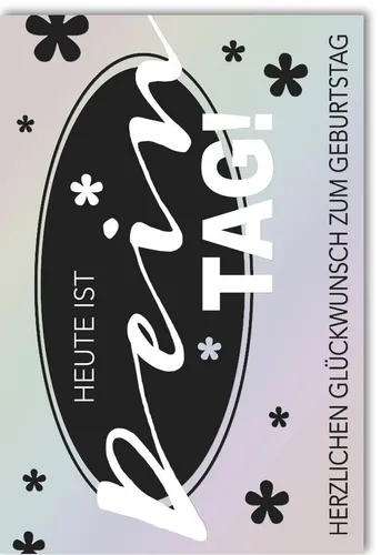 Verlag Dominique Grußkarten Geburtstag - Glückwunschkarte im Format 11,5 x 17 cm mit Umschlag