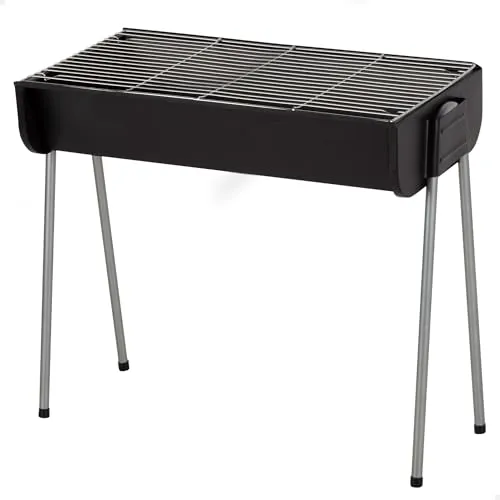 AKTIVE 63169 Holzkohlegrill, aus Stahl, Maße 60 x 30 x 55 cm, robustes Design und einfach zu montieren, optimal für Garten, Terrasse und Camping