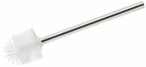 Wenko Silikon WC-Ersatzbürste mit Edelstahlstiel, weiß - Hochwertige WC-Ersatzbürste mit Silikonkopf für einfache Reinigung. Die spezielle Anti-Haft-Wirkung sorgt für hygienische Sauberkeit und einfache Handhabung.
