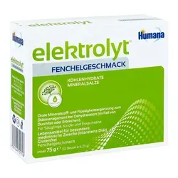 Humana Elektrolyt Fenchel Pulver Faltschachtel